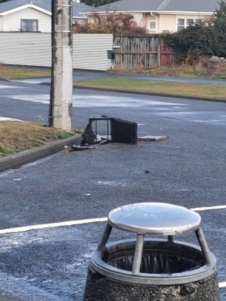 The photograph attached to this roading/streets report