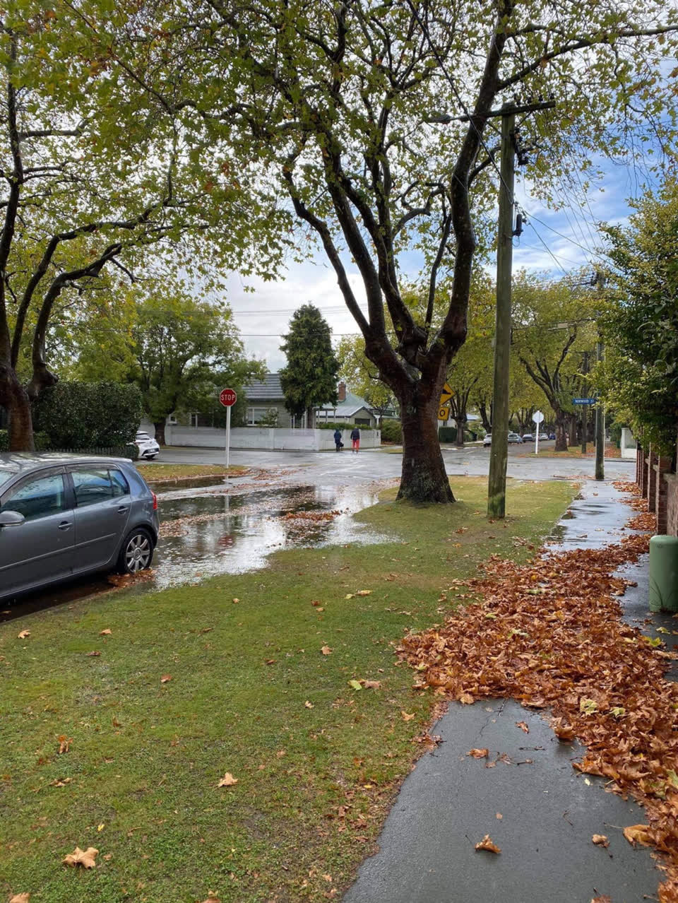 The photograph attached to this flooding report