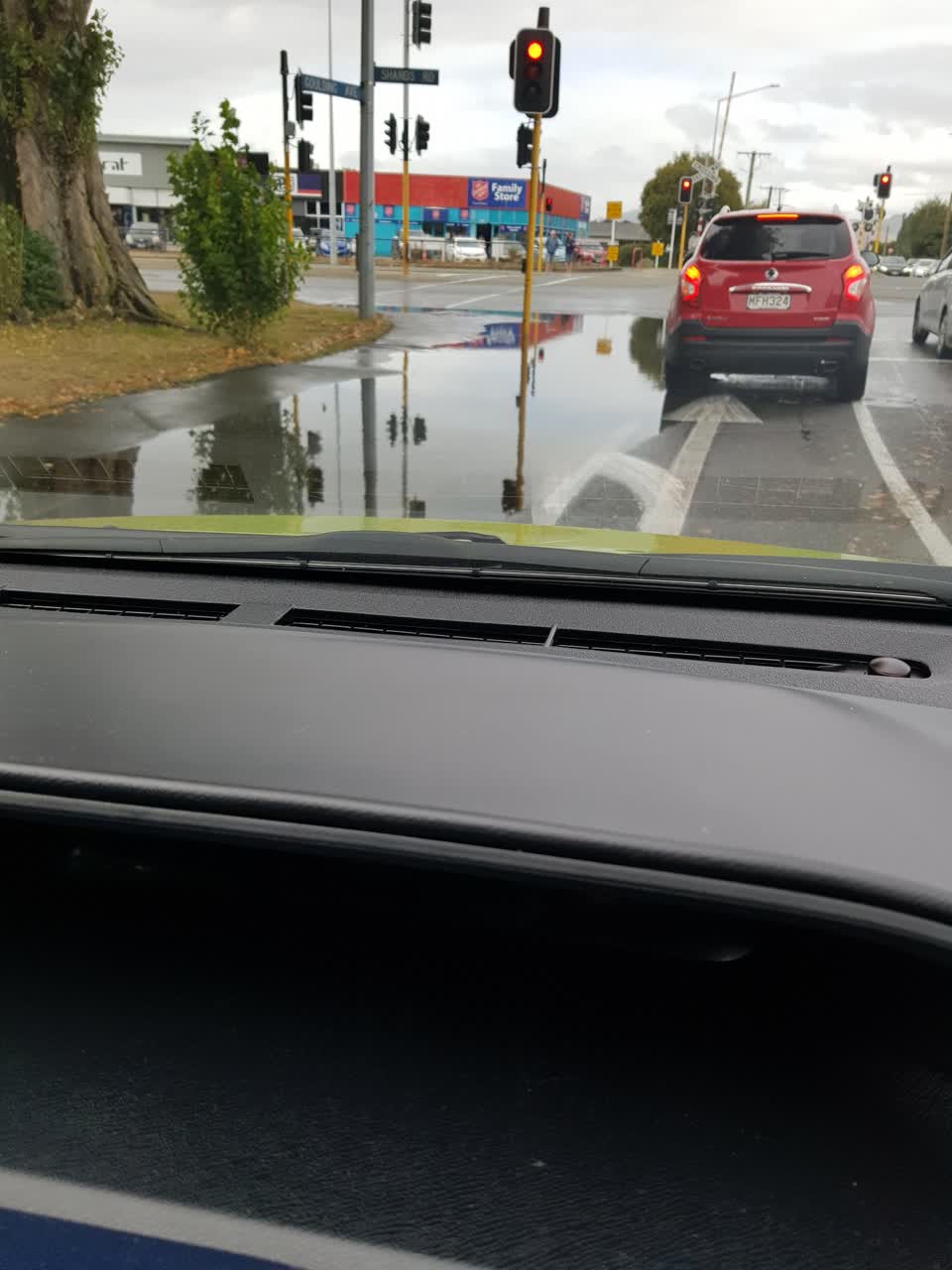 The photograph attached to this flooding report