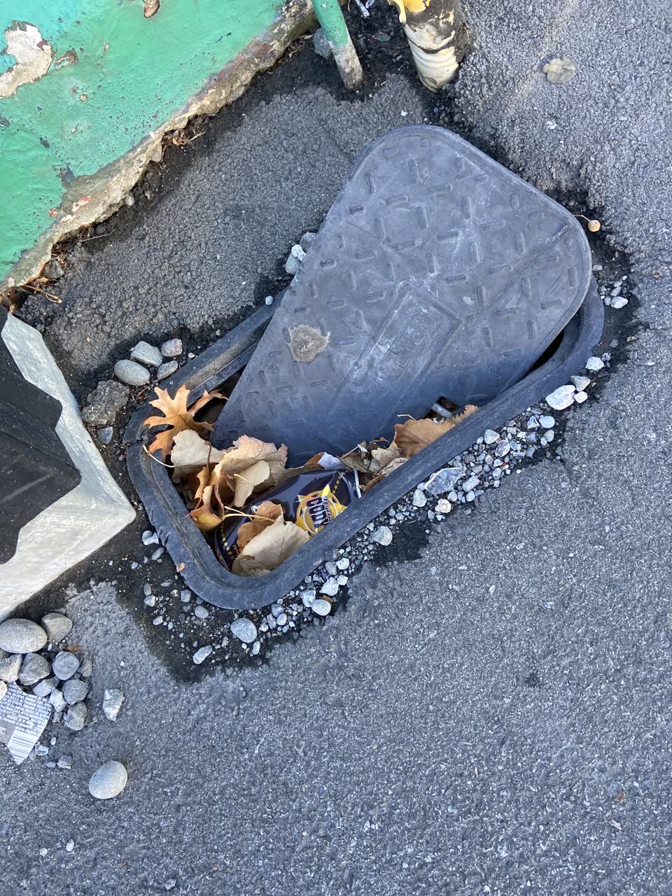 The photograph attached to this roading/streets report