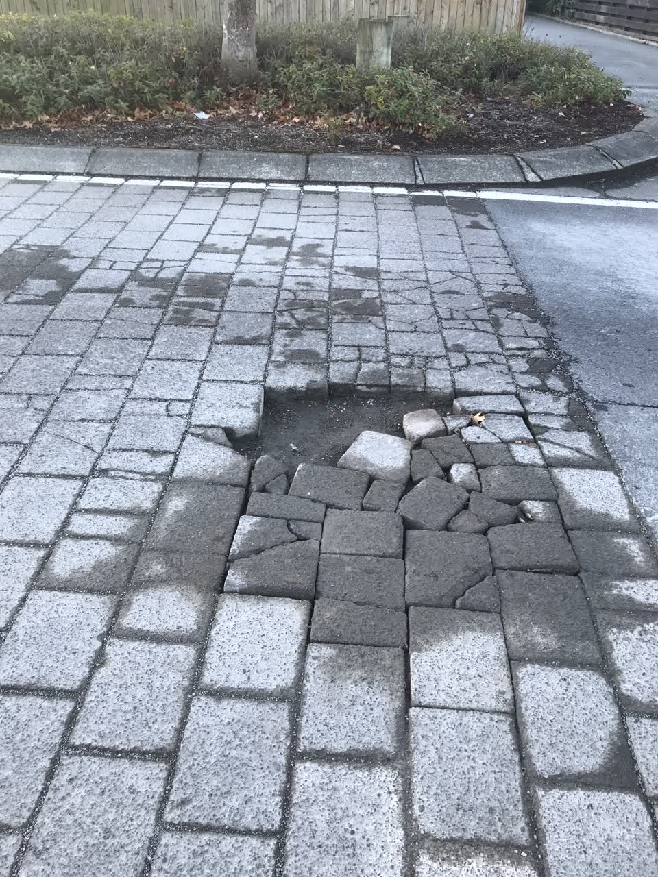 The photograph attached to this roading/streets report