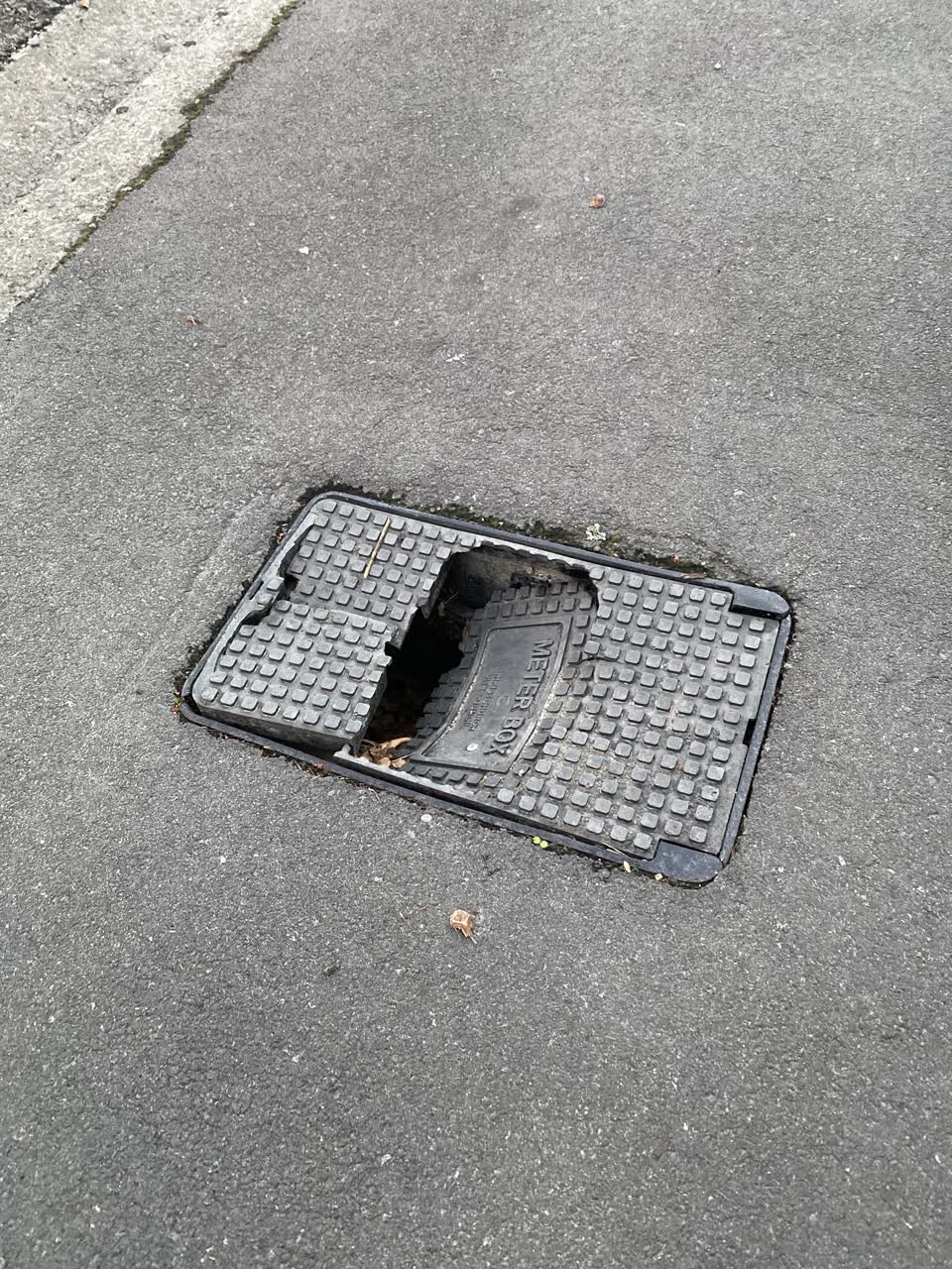 The photograph attached to this roading/streets report