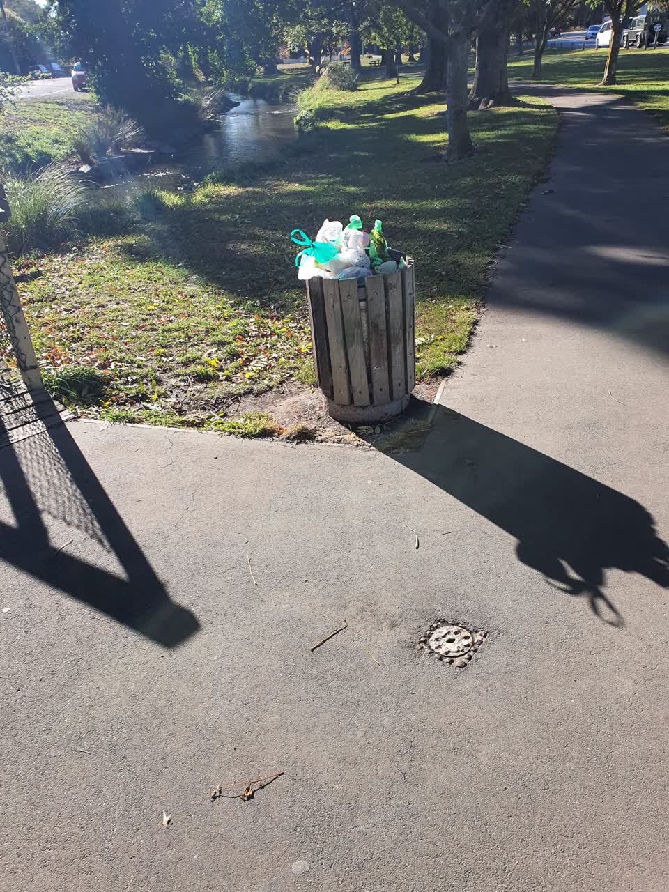 The photograph attached to this rubbish/recycling report