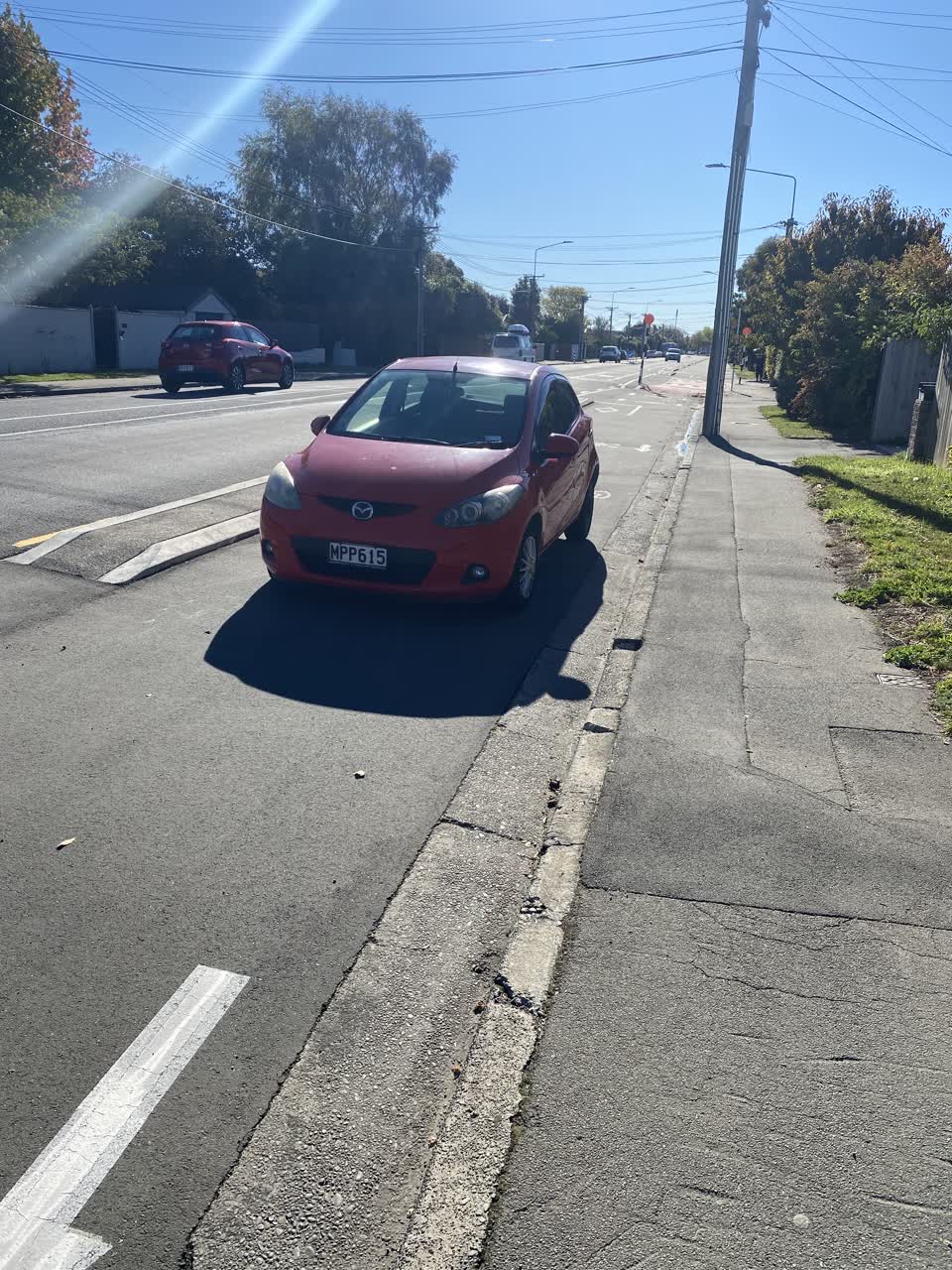 The photograph attached to this roading/streets report