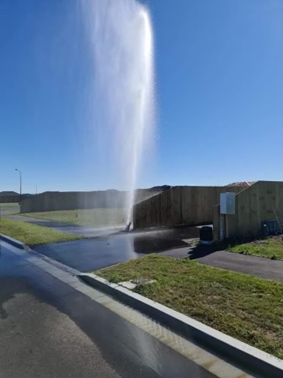 The photograph attached to this water leak report