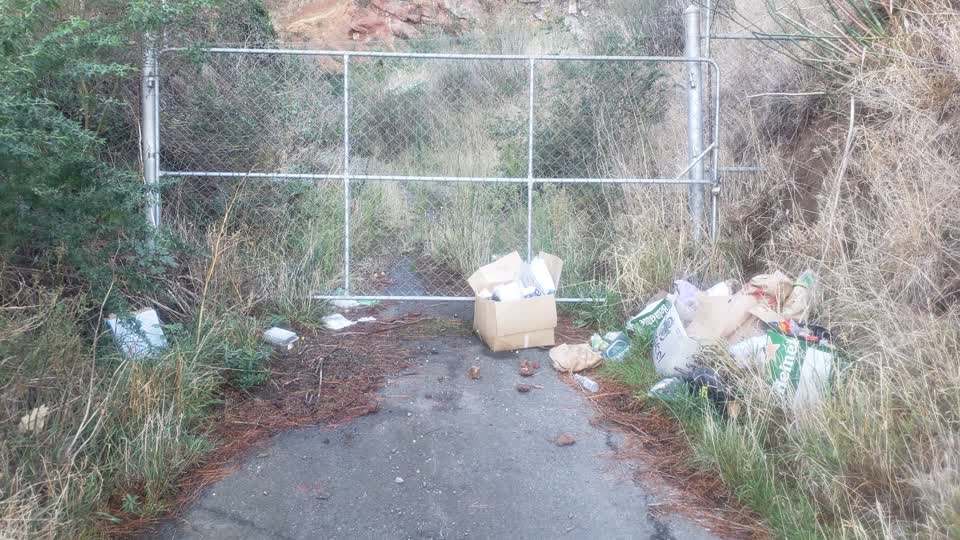 The photograph attached to this rubbish/recycling report