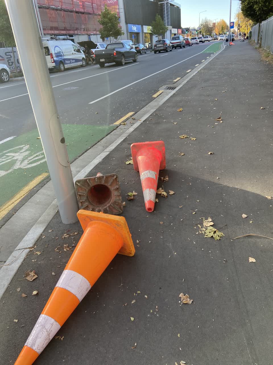 The photograph attached to this roading/streets report