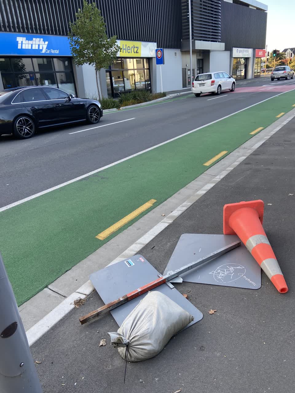 The photograph attached to this roading/streets report
