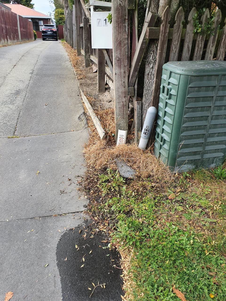 The photograph attached to this water leak report