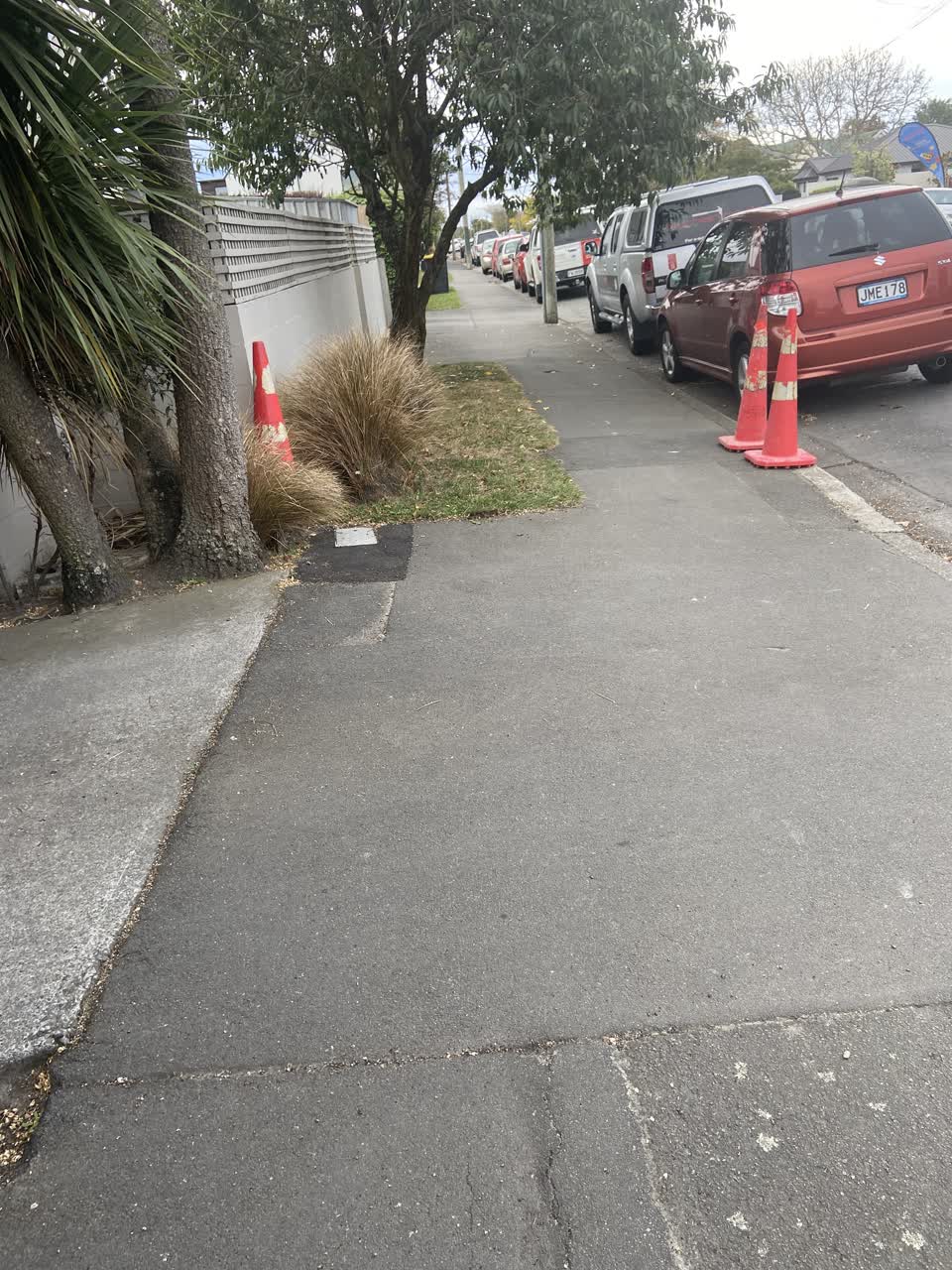 The photograph attached to this roading/streets report