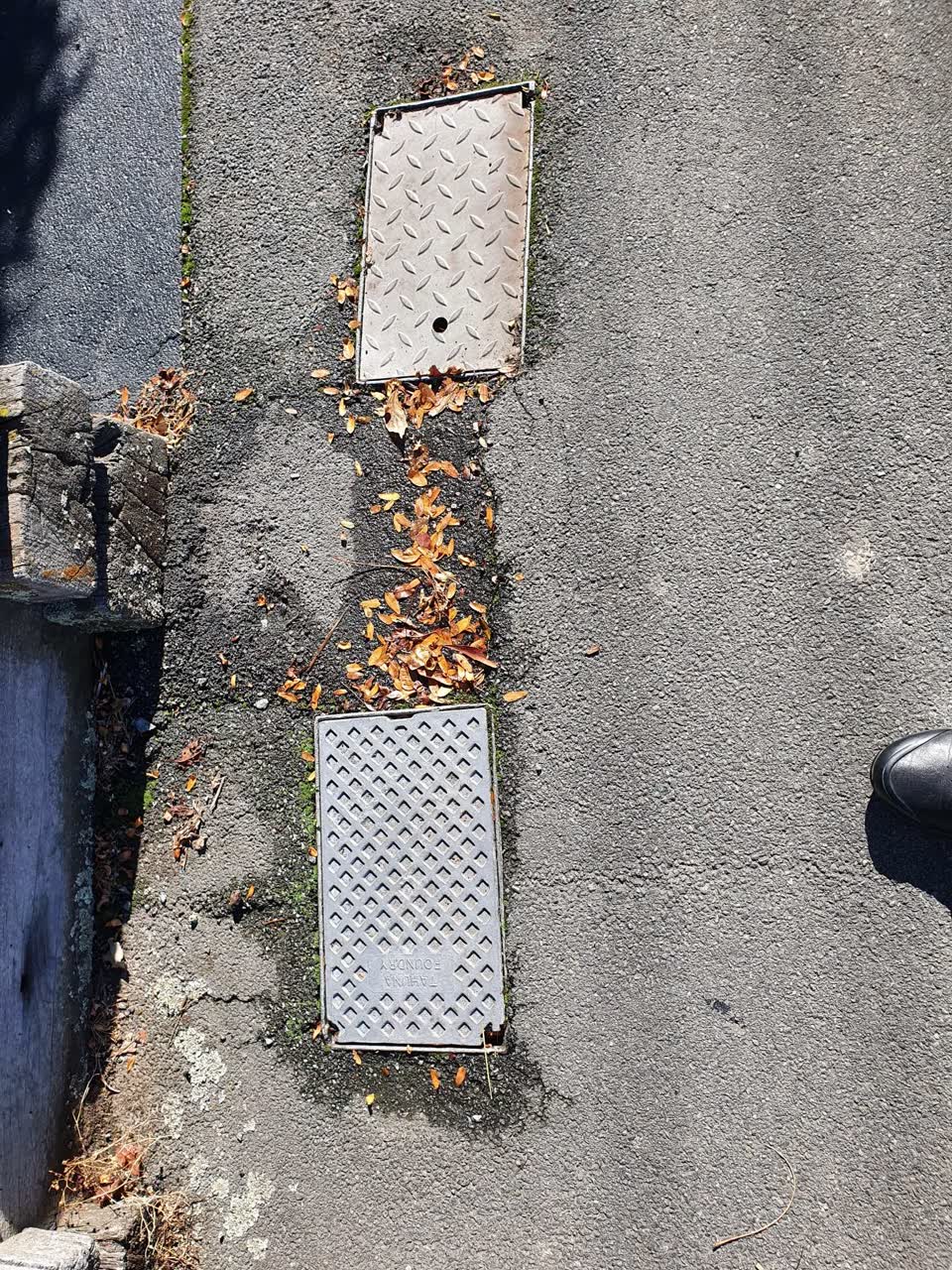 The photograph attached to this water leak report