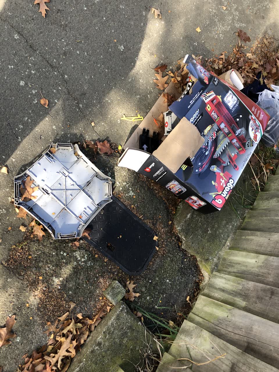 The photograph attached to this rubbish/recycling report