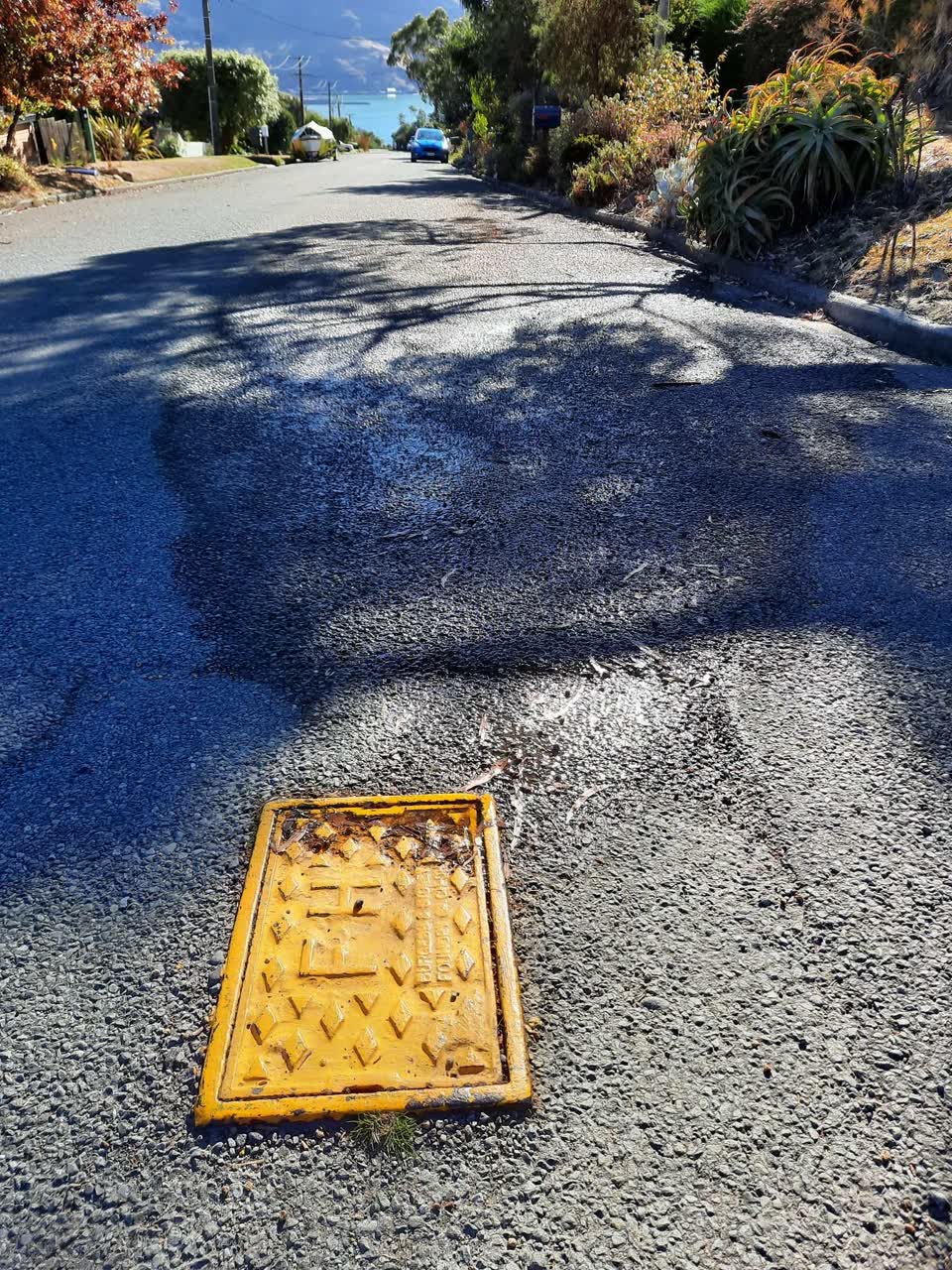 The photograph attached to this water leak report