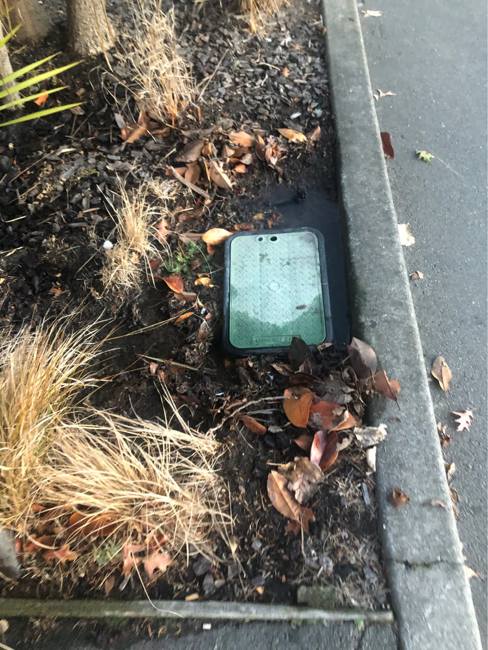The photograph attached to this water leak report