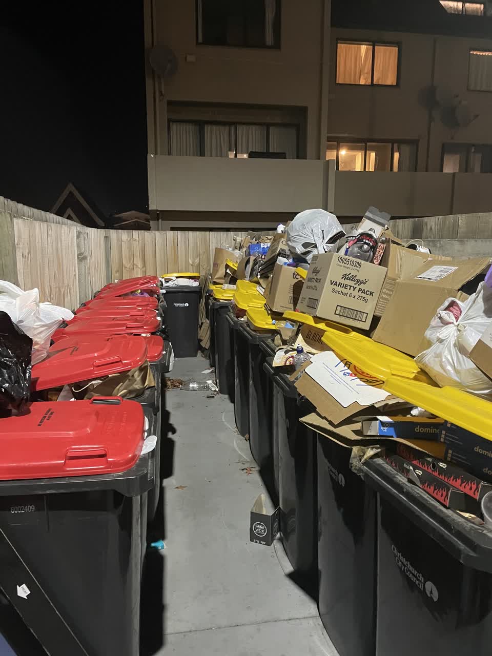 The photograph attached to this rubbish/recycling report