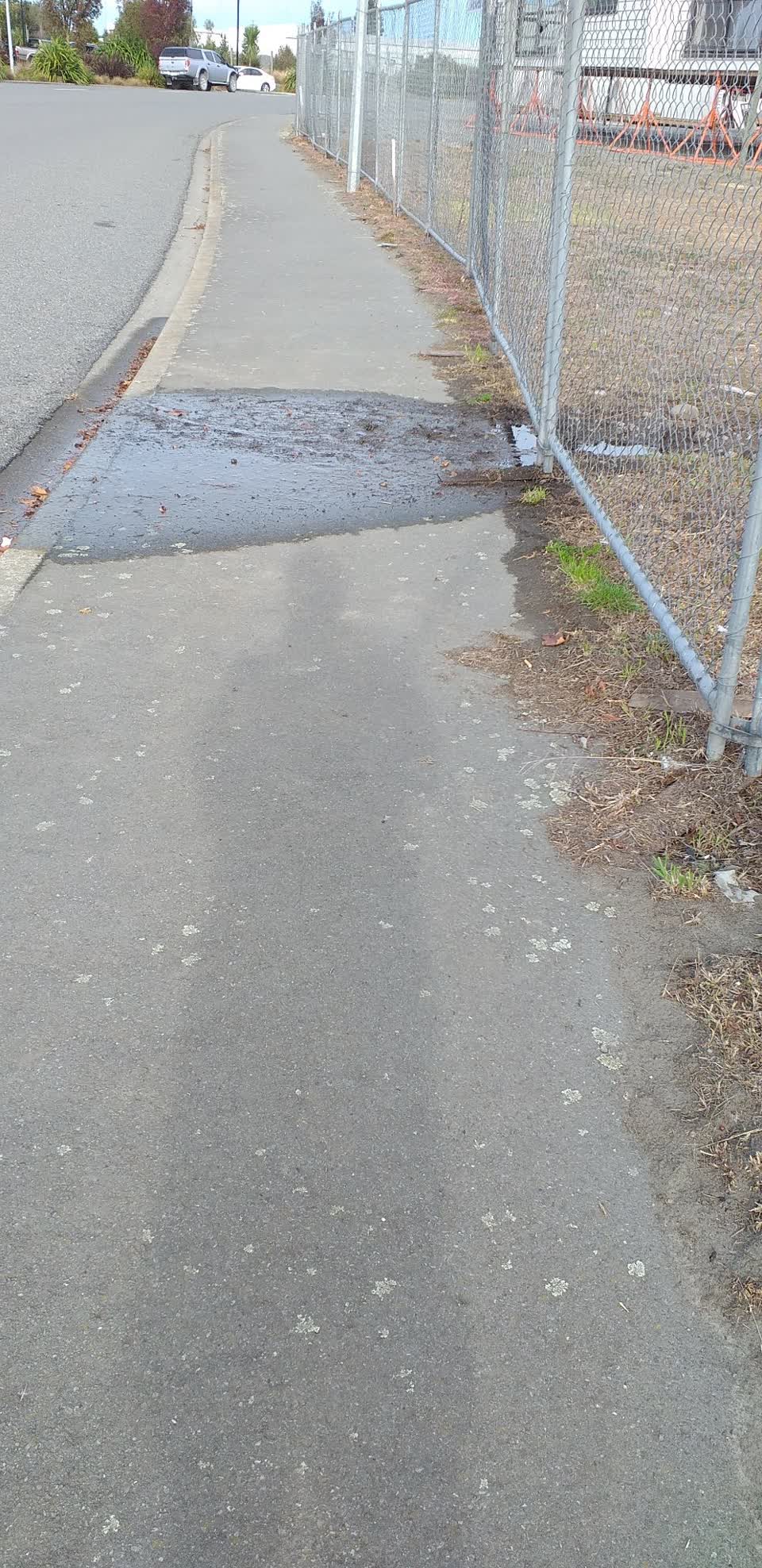 The photograph attached to this water leak report