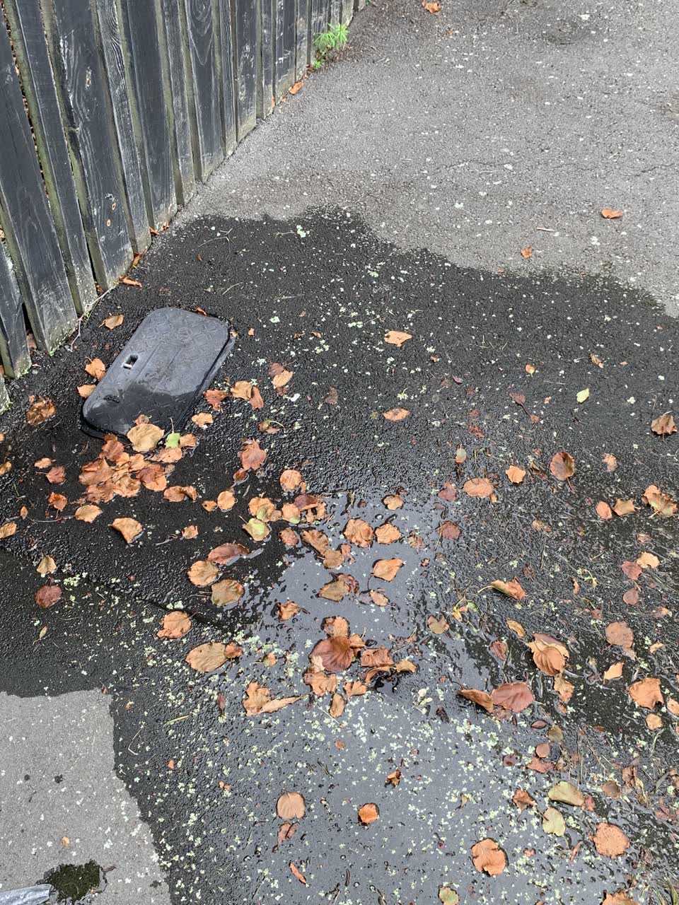 The photograph attached to this flooding report