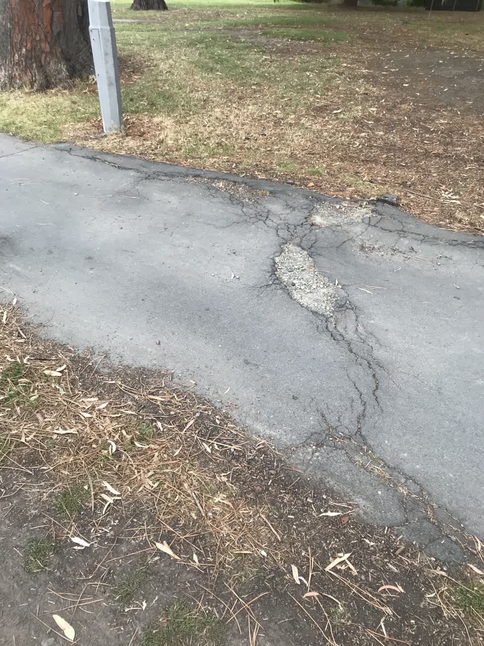 The photograph attached to this roading/streets report