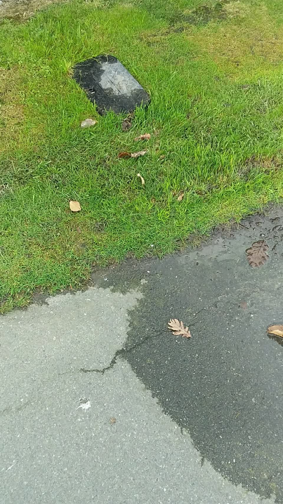 The photograph attached to this water leak report