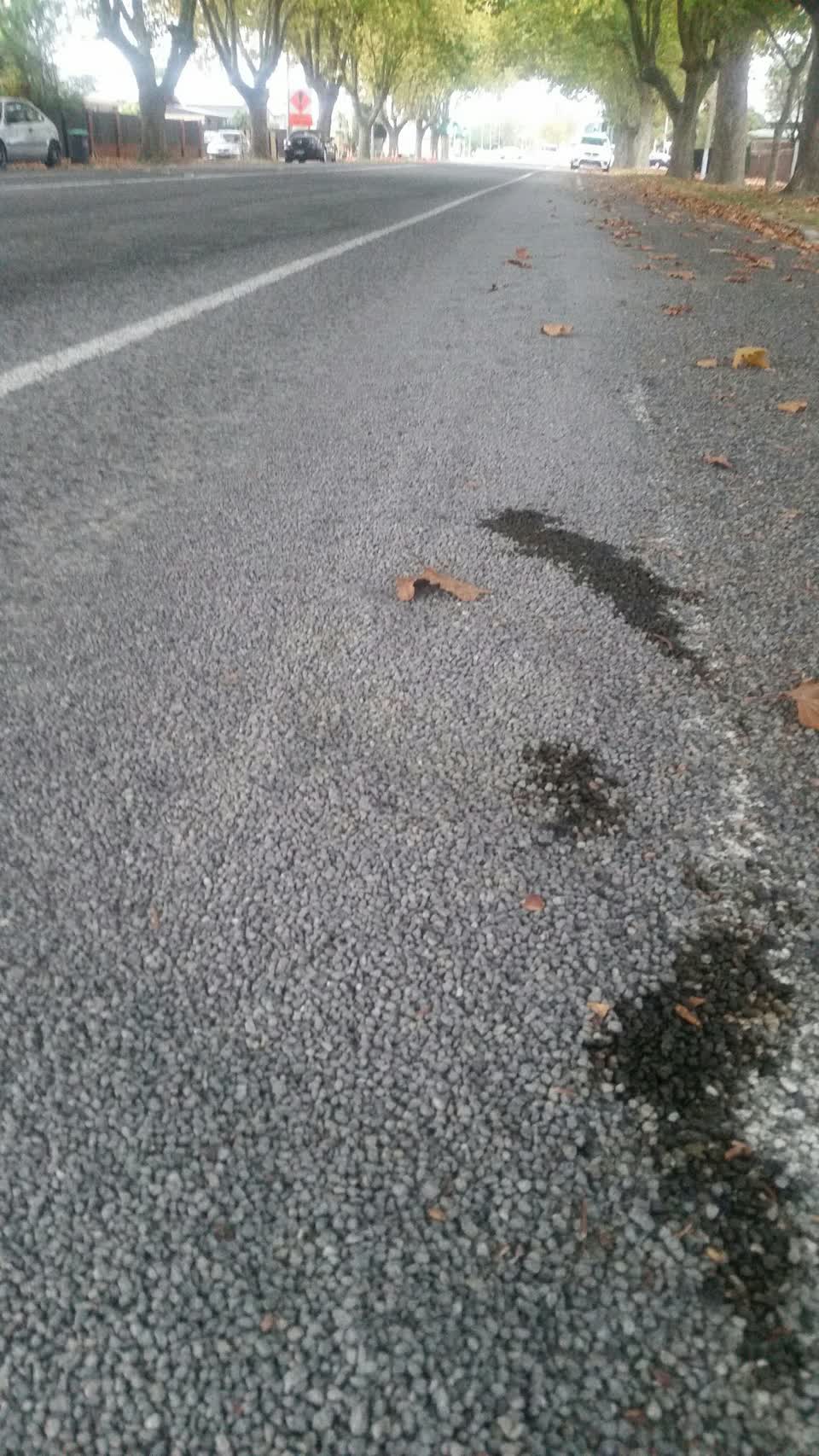The photograph attached to this roading/streets report