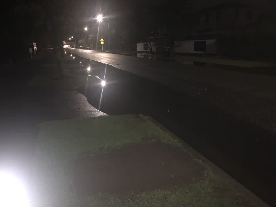 The photograph attached to this roading/streets report