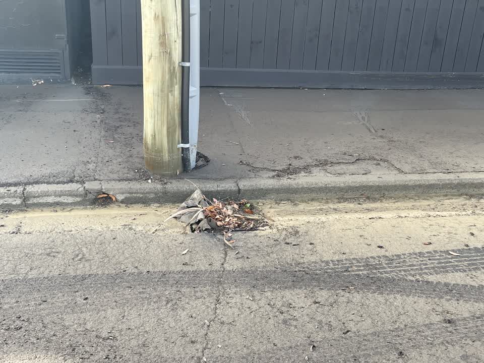 The photograph attached to this wastewater/stormwater report