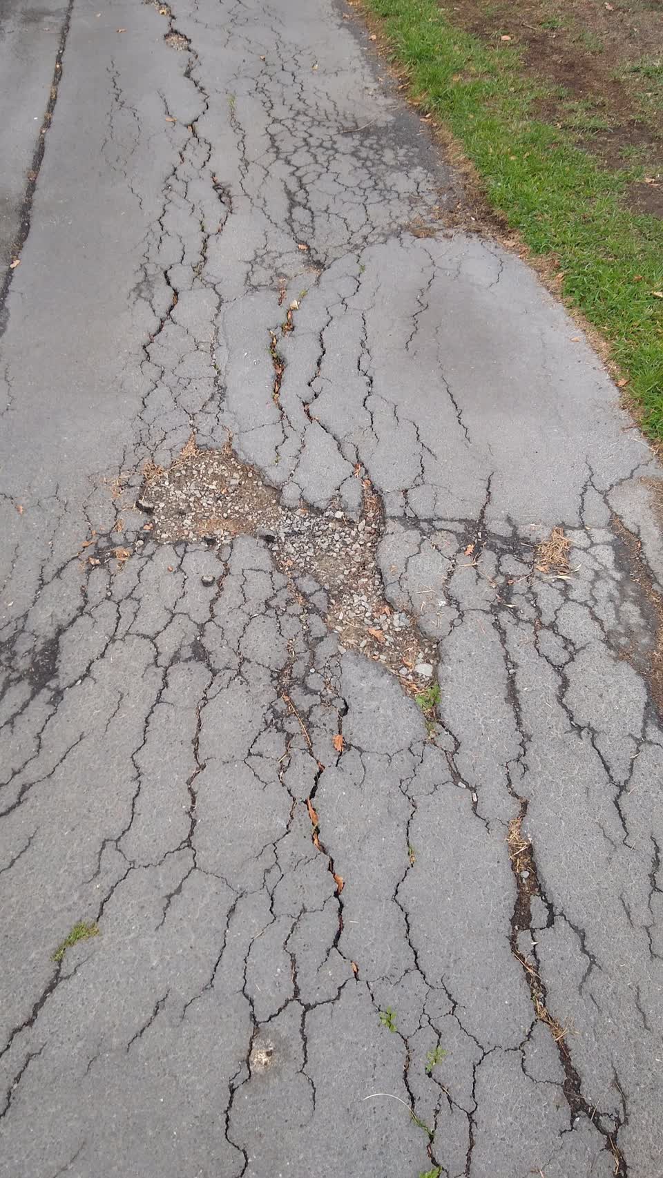 The photograph attached to this roading/streets report