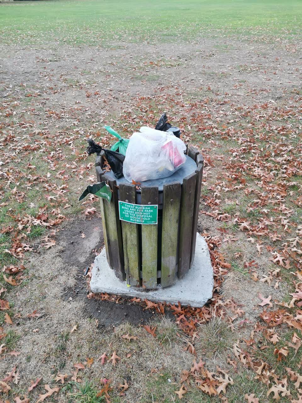 The photograph attached to this parks report