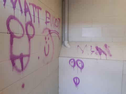 Graffiti, a report photo