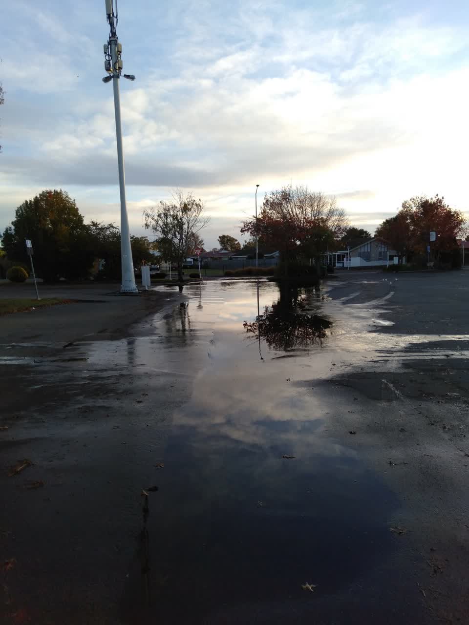 The photograph attached to this flooding report