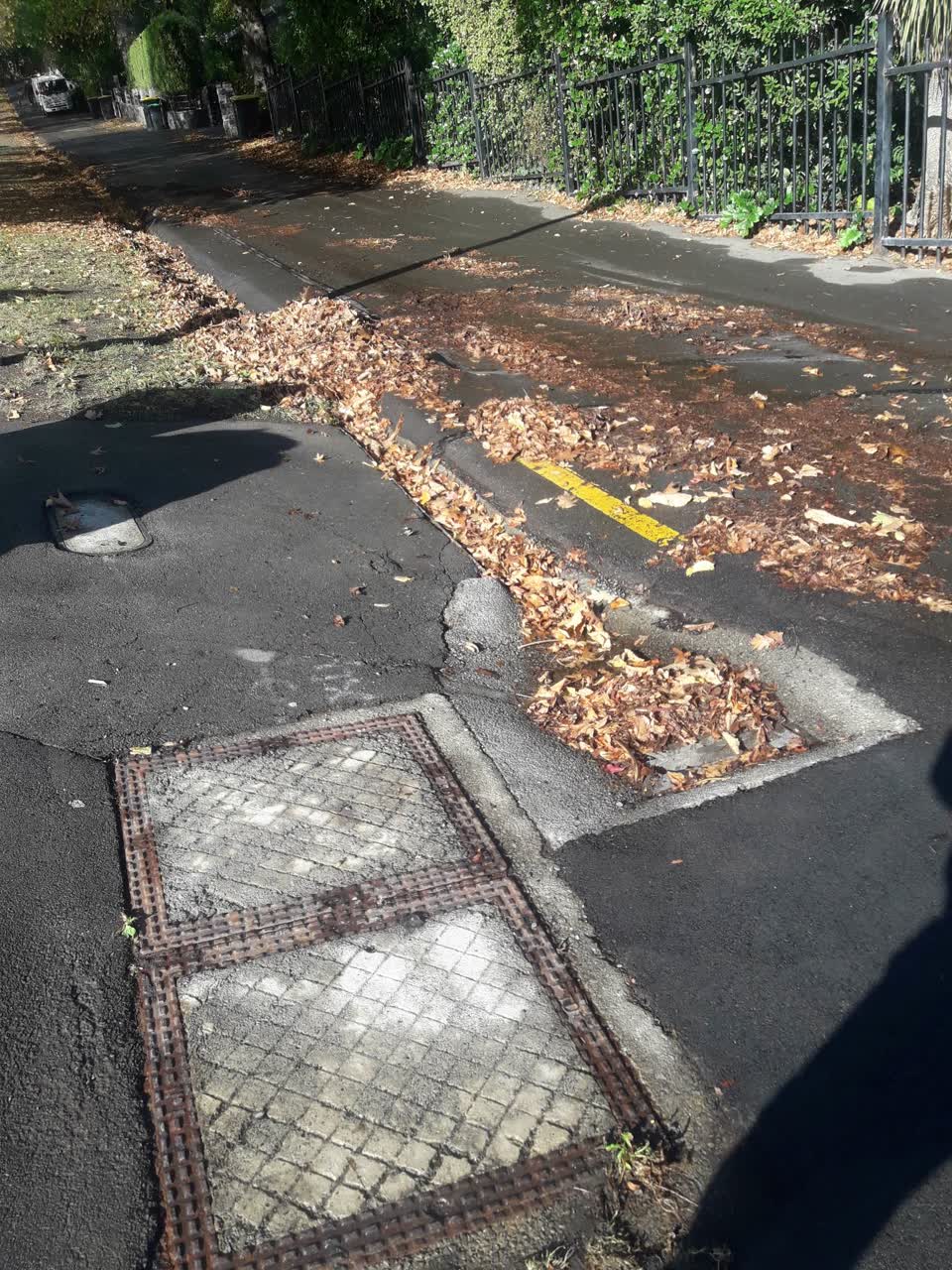 The photograph attached to this roading/streets report