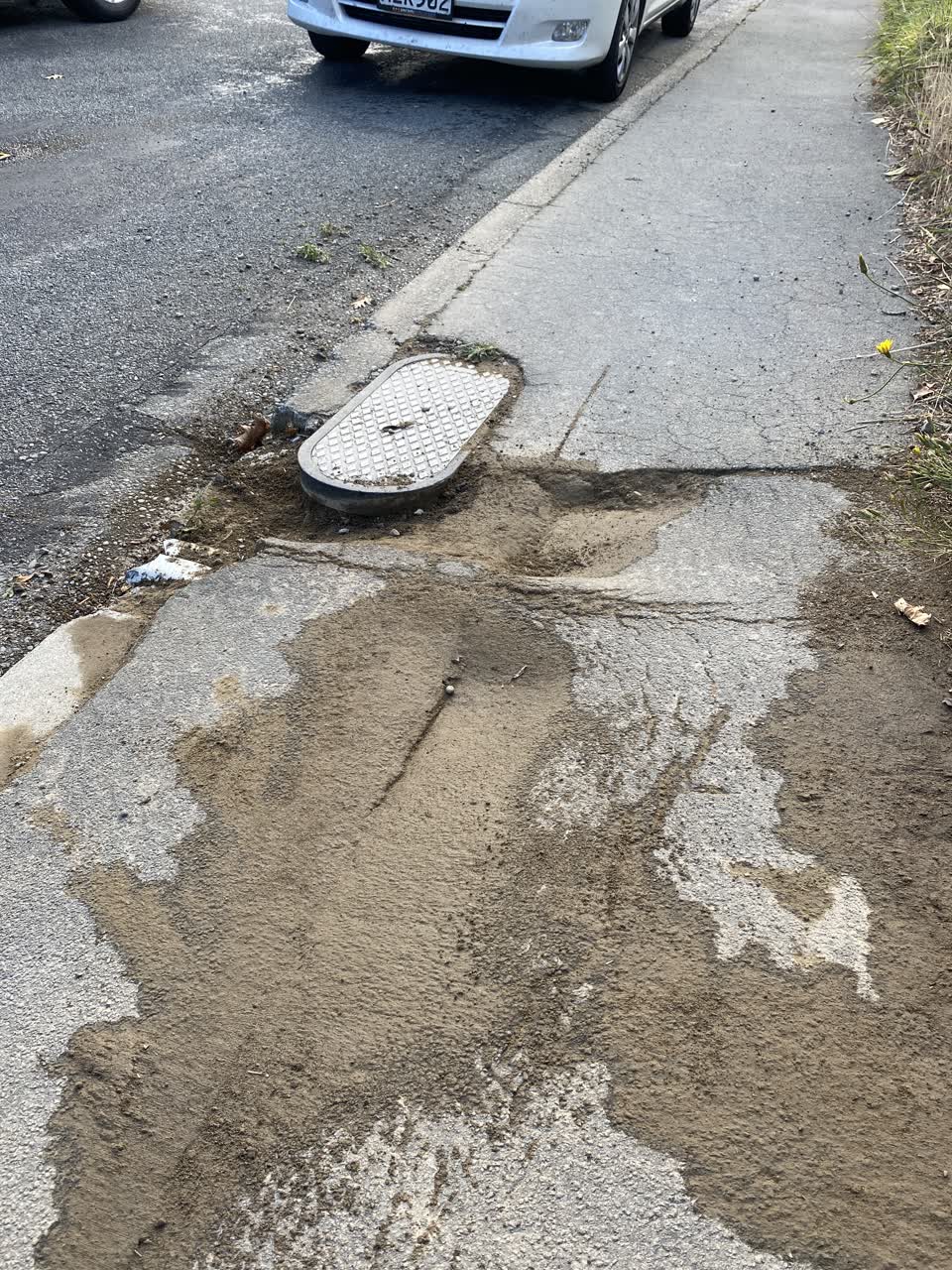 The photograph attached to this roading/streets report