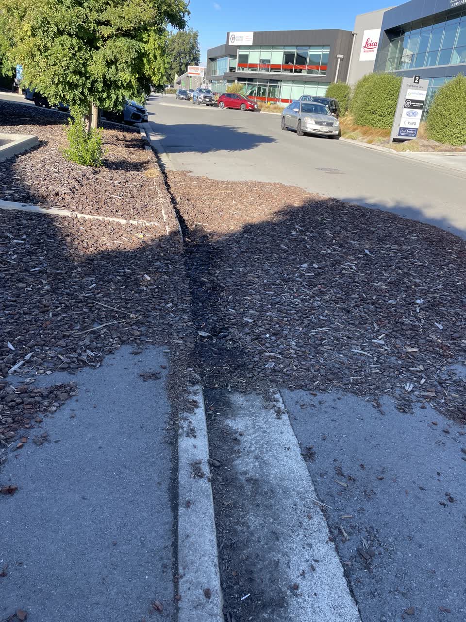 The photograph attached to this wastewater/stormwater report