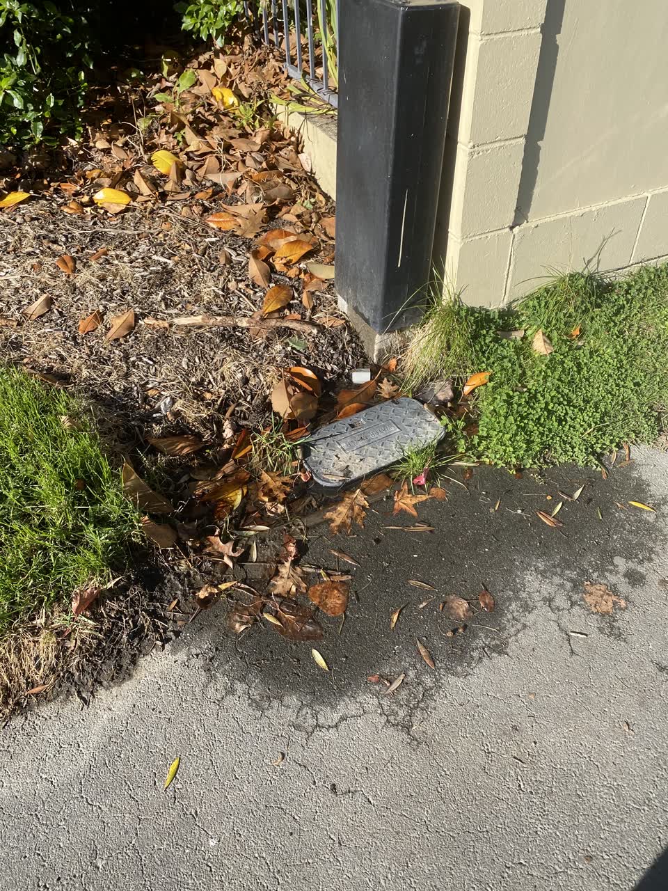 The photograph attached to this water leak report
