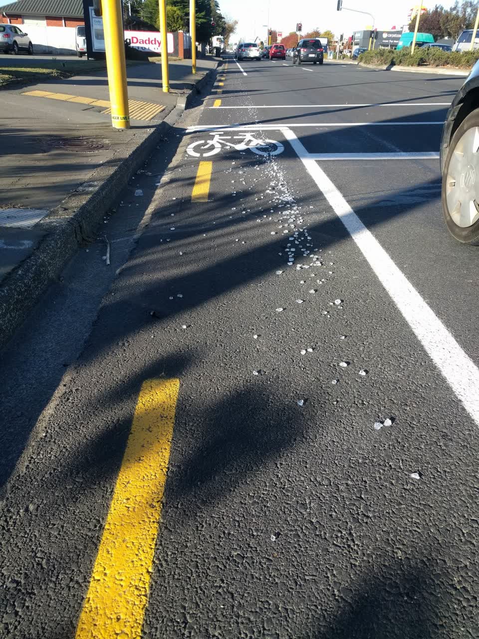 The photograph attached to this roading/streets report