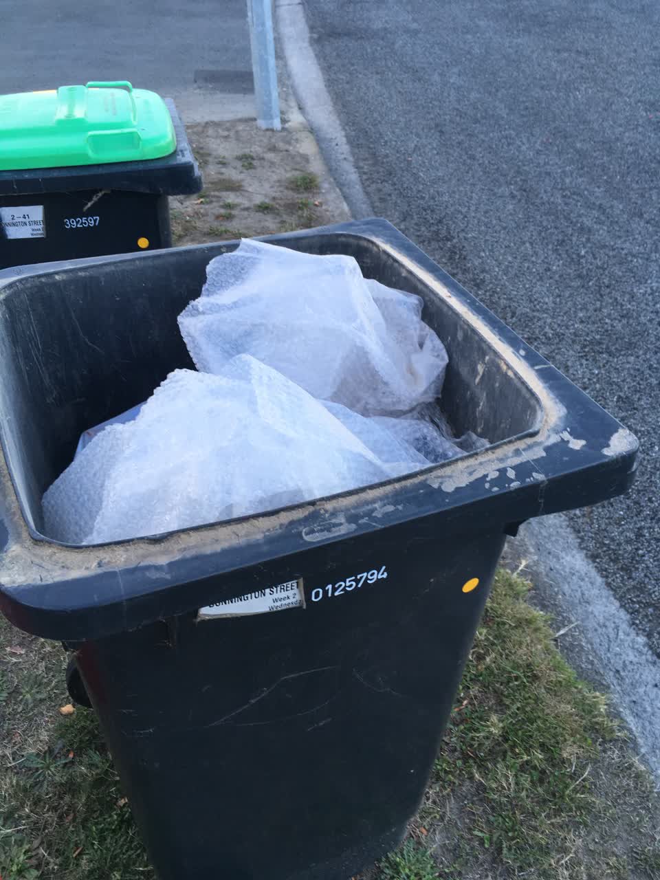 The photograph attached to this rubbish/recycling report