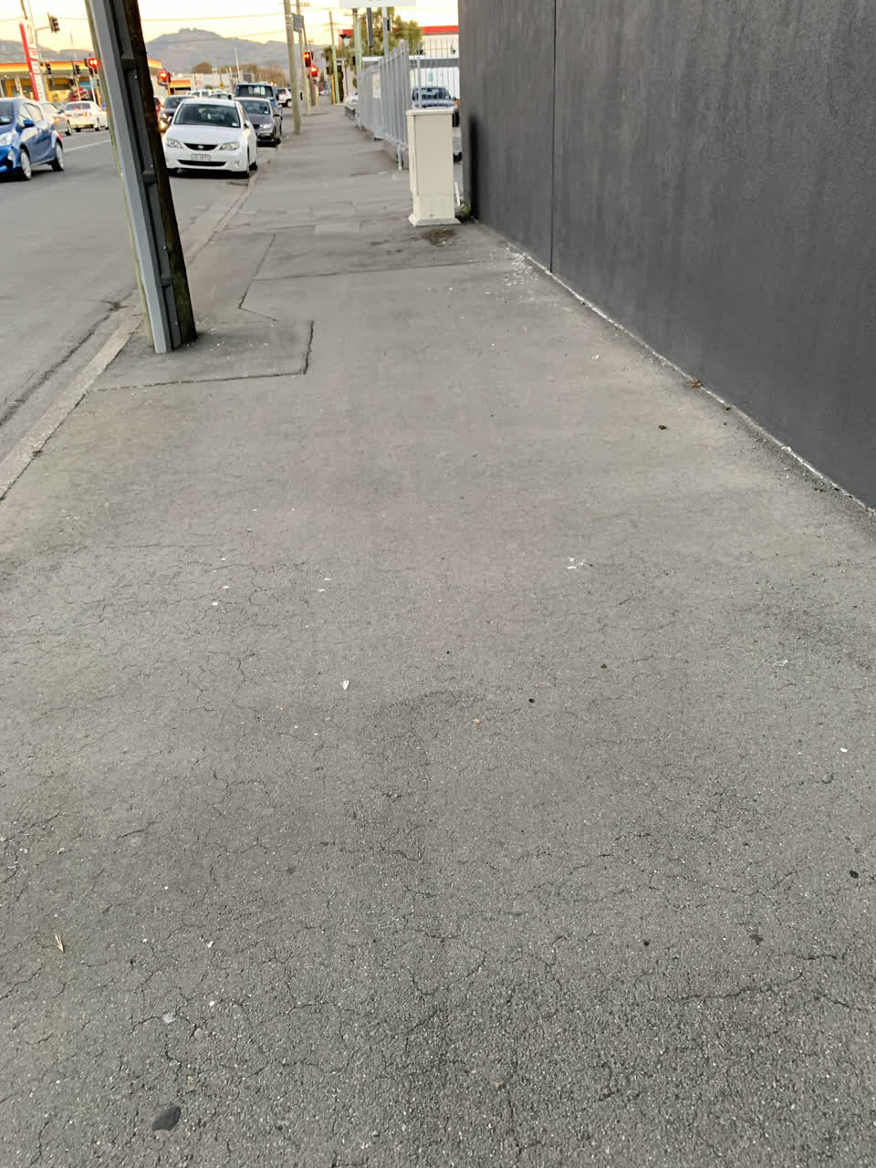The photograph attached to this roading/streets report