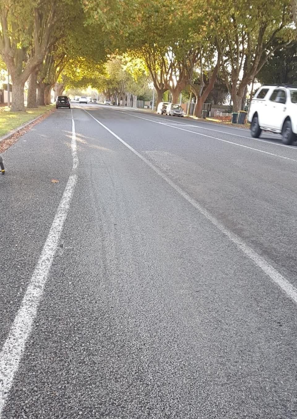 The photograph attached to this roading/streets report
