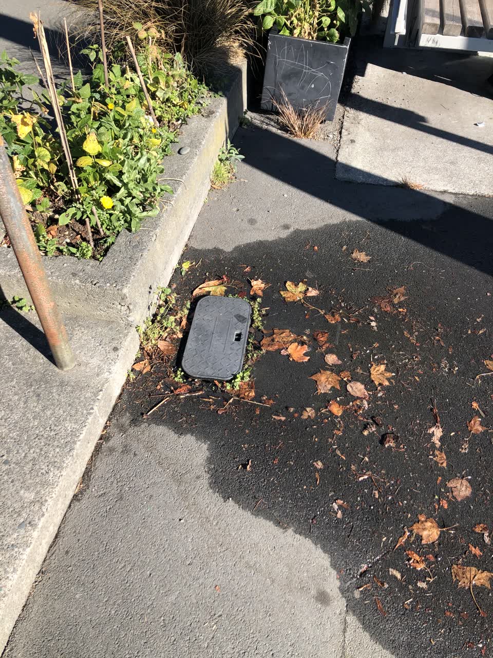 The photograph attached to this water leak report