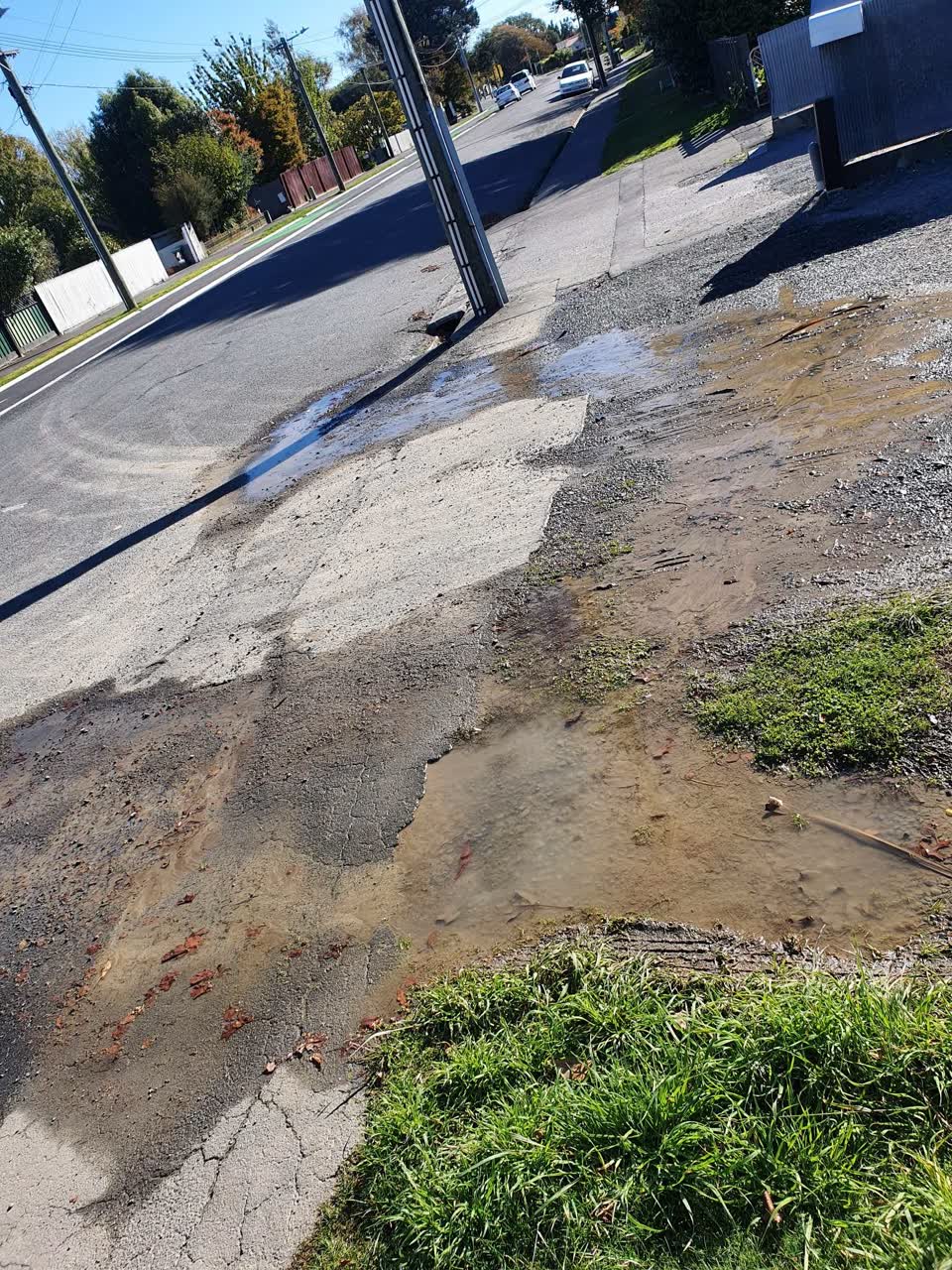 The photograph attached to this water leak report