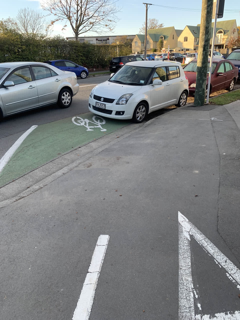 The photograph attached to this roading/streets report