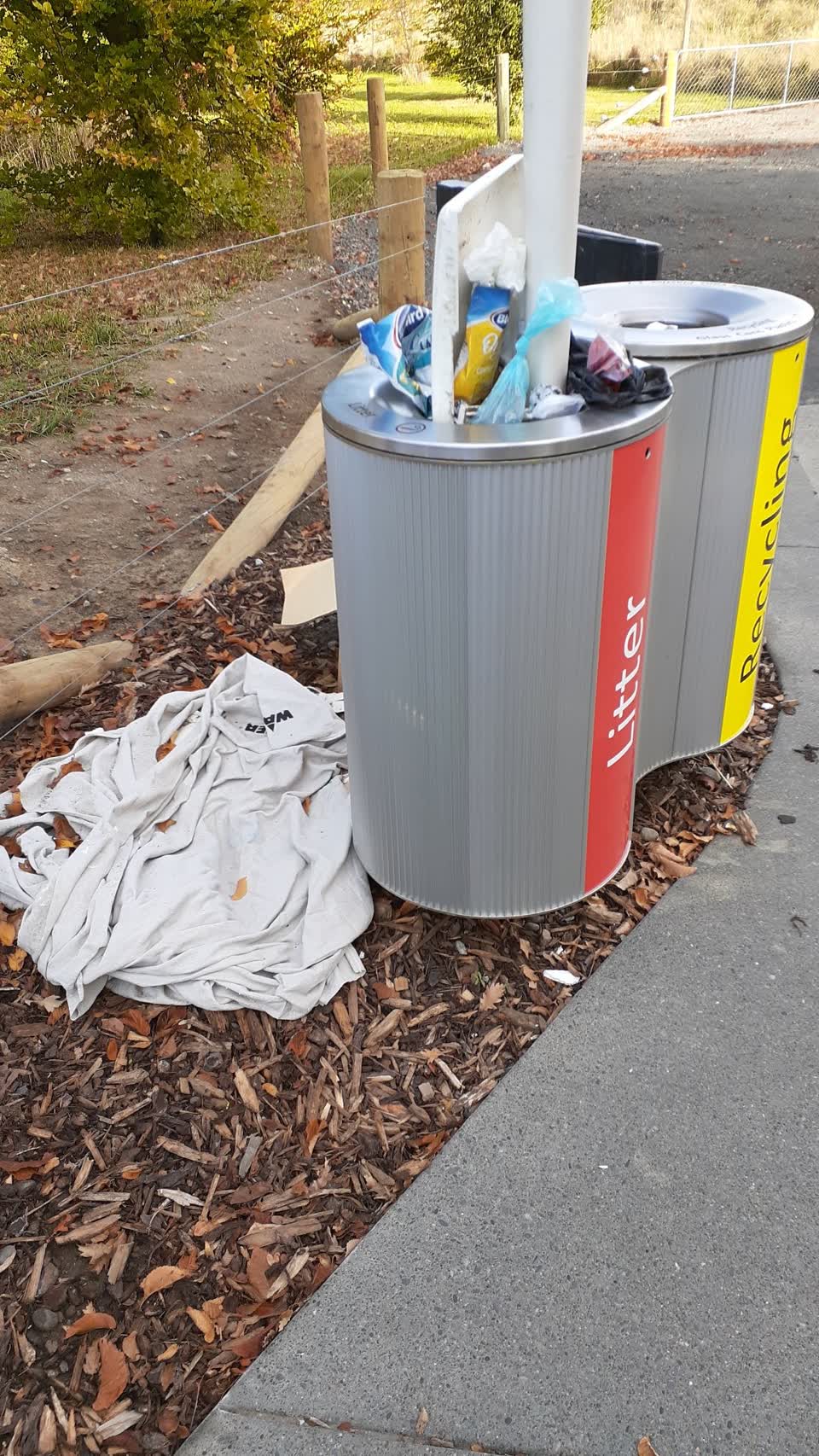 The photograph attached to this rubbish/recycling report