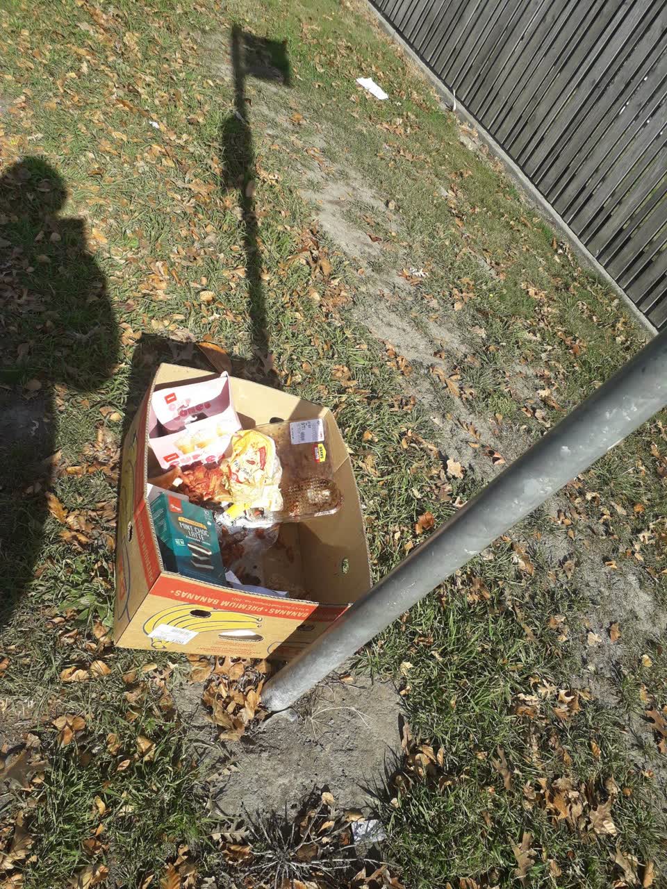 The photograph attached to this rubbish/recycling report