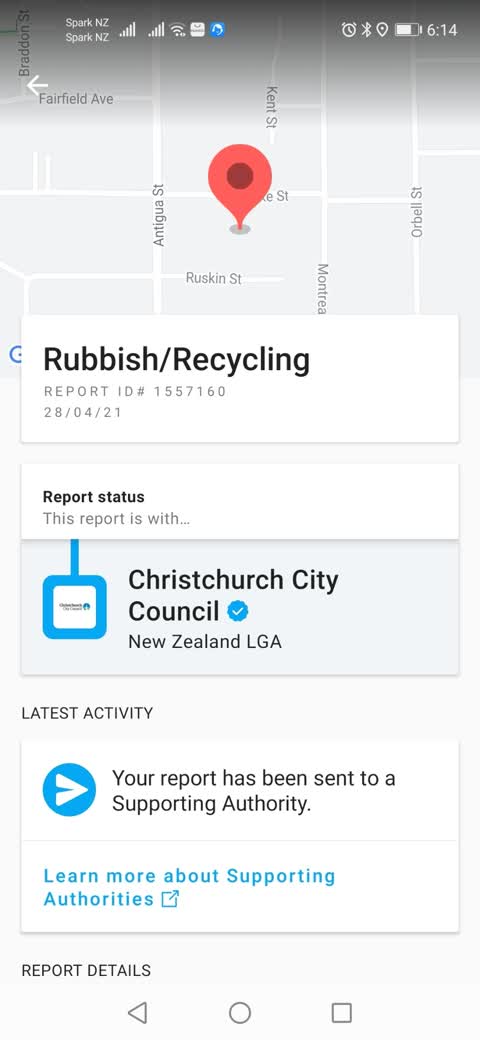 Rubbish/Recycling, a report photo