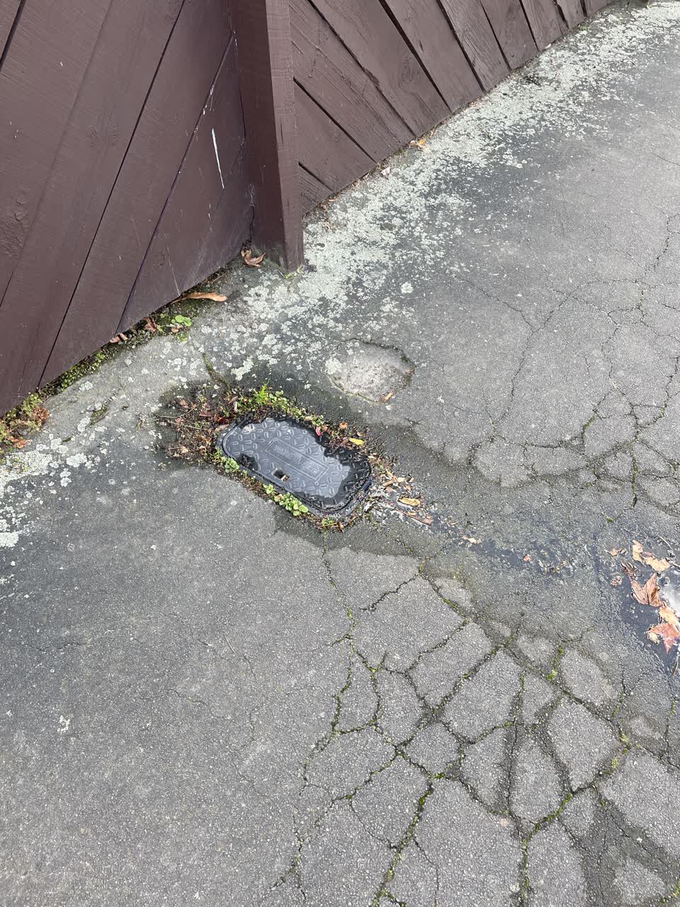 The photograph attached to this water leak report
