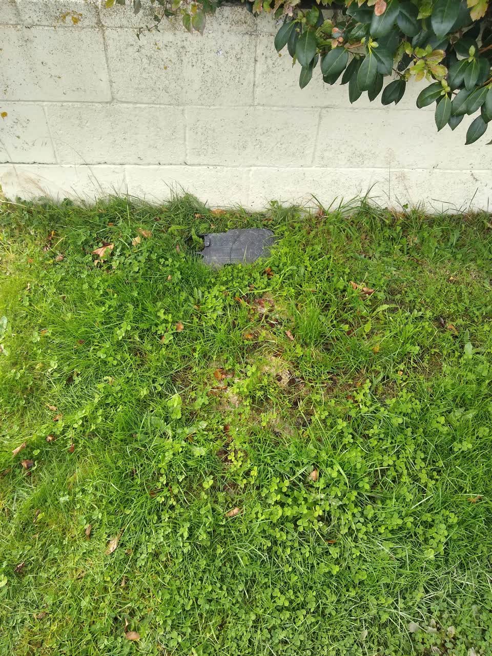 The photograph attached to this water leak report