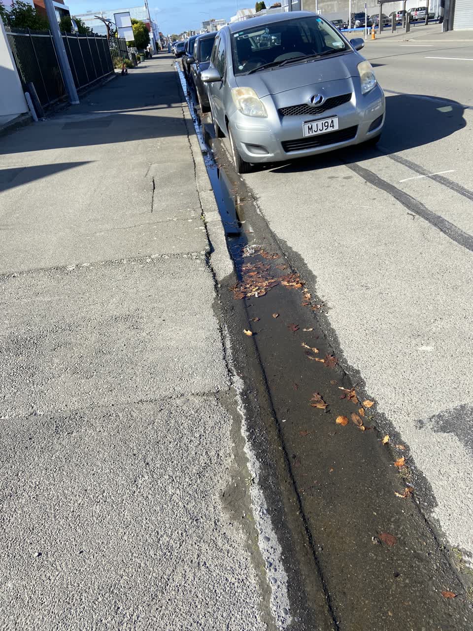 The photograph attached to this water leak report
