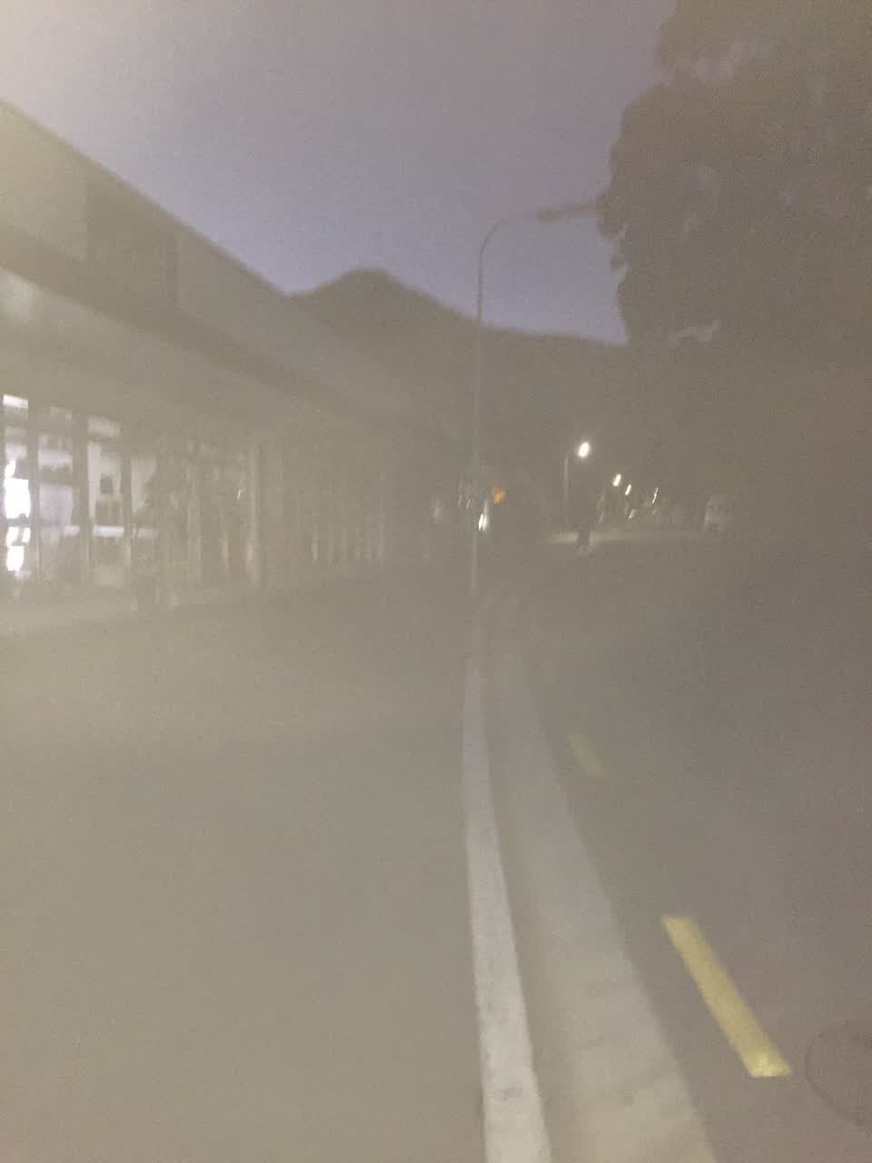 The photograph attached to this street light outage report