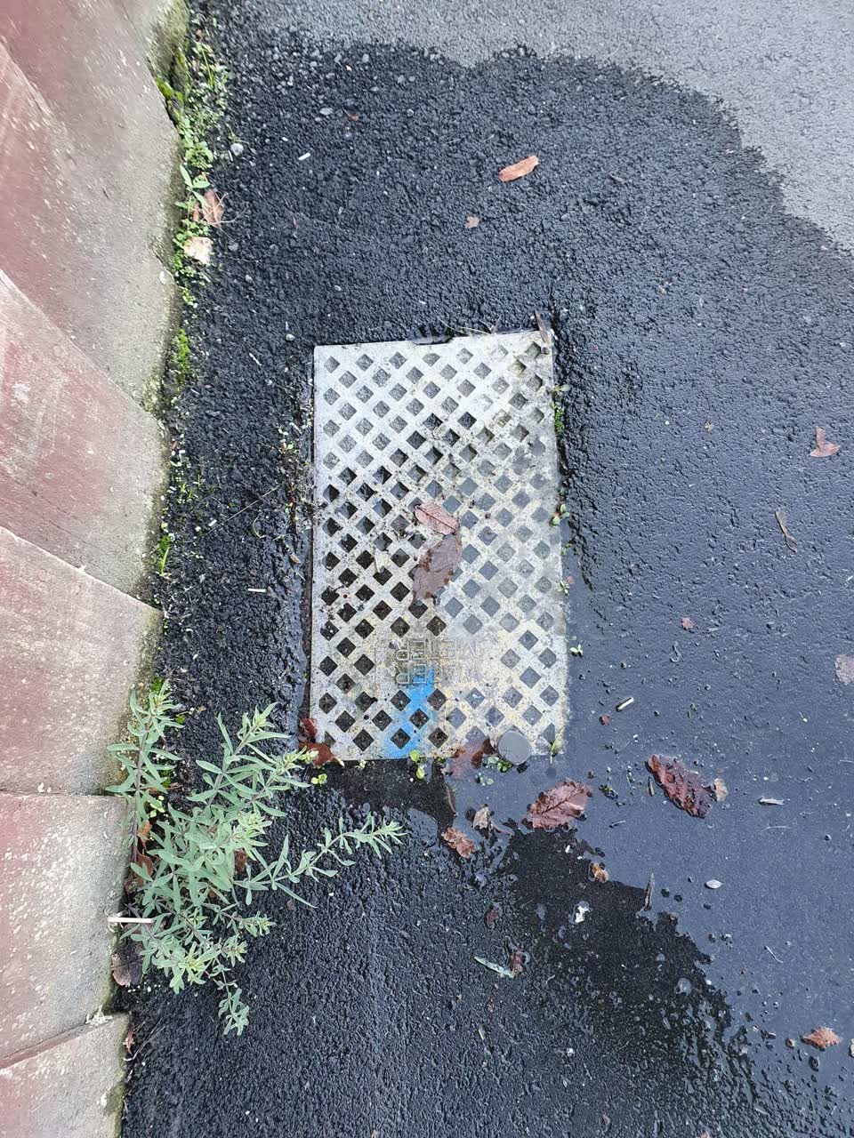 The photograph attached to this water leak report