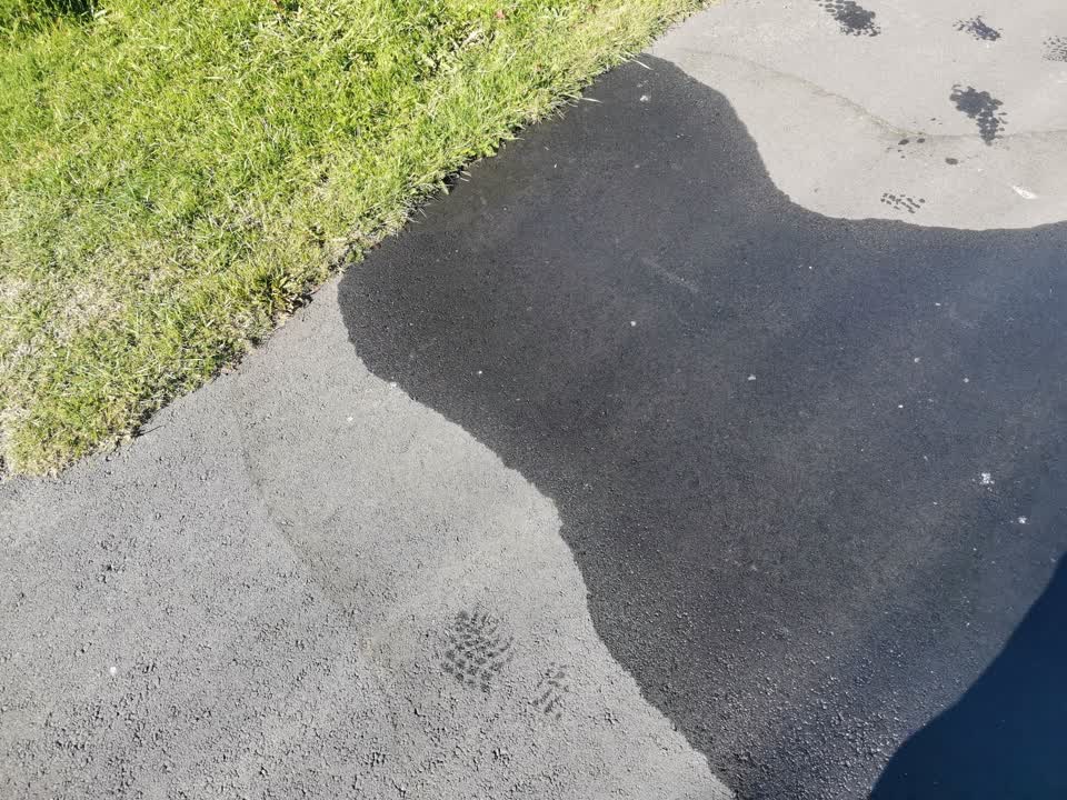 The photograph attached to this water leak report
